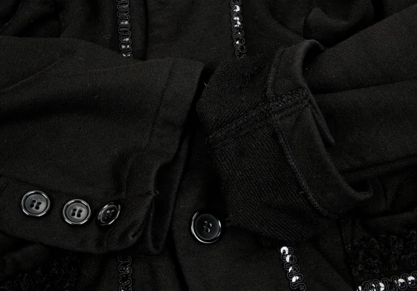 ジュンヤワタナベ コムデギャルソン JUNYA WATANABE COMME des GARCONS 製品染めブレード装飾コットンジャケット 黒SS K-97668_009