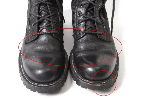 ワイズY's キャンバス切替ジップアップコンバットブーツ 黒3(23.5位) K-97669_003