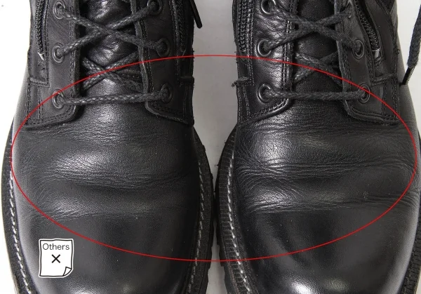 ワイズY's キャンバス切替ジップアップコンバットブーツ 黒3(23.5位) K-97669_005