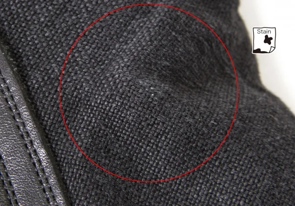 ワイズY's キャンバス切替ジップアップコンバットブーツ 黒3(23.5位) K-97669_008