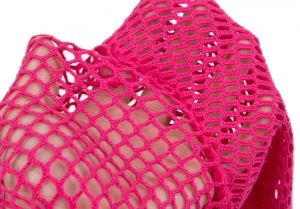トリコ コムデギャルソン トリコスペシャルtricot COMME des GARCONS tricot pecial 製品染めコットンネットカーディガン ピンクS K-97696_011