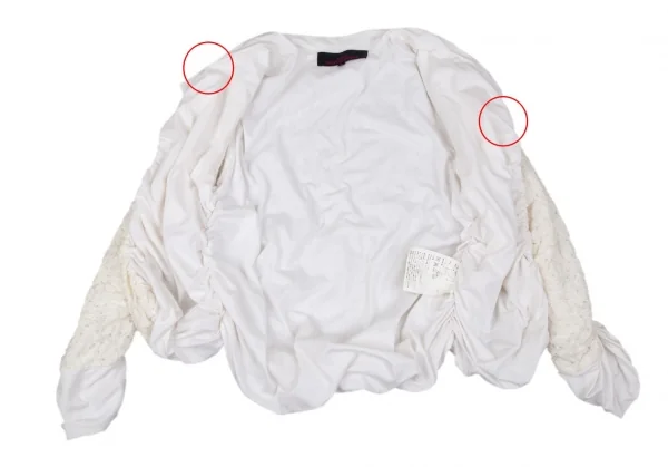 トリコ コムデギャルソン トリコスペシャルtricot COMME des GARCONStricot Special フラワーエンブロイダリーカーディガン 白M K-97697_012