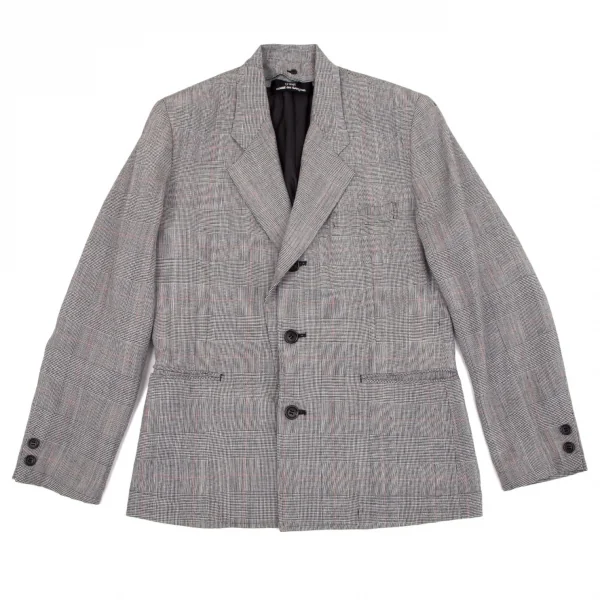 tricot COMME des GARCONS Rayon Glen Check Jacket K-97716_002