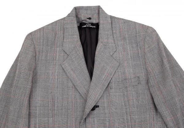 tricot COMME des GARCONS Rayon Glen Check Jacket K-97716_003