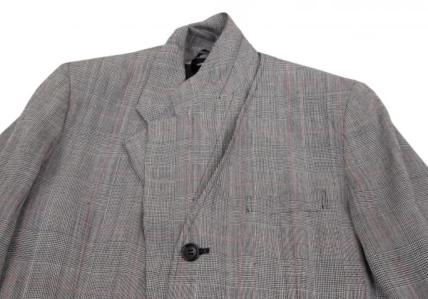 tricot COMME des GARCONS Rayon Glen Check Jacket K-97716_004
