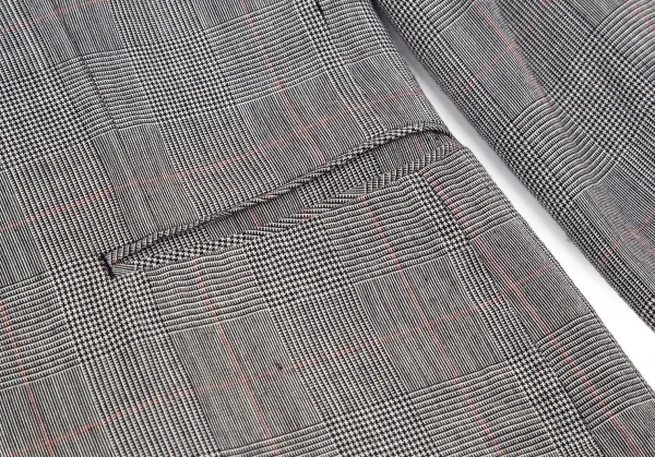 tricot COMME des GARCONS Rayon Glen Check Jacket K-97716_010