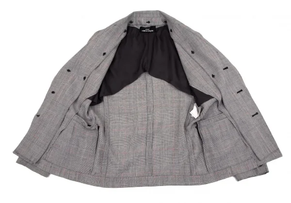 tricot COMME des GARCONS Rayon Glen Check Jacket K-97716_011