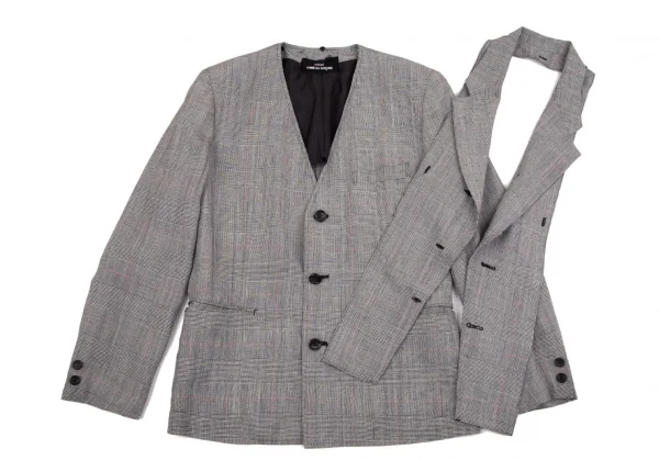 tricot COMME des GARCONS Rayon Glen Check Jacket K-97716_013