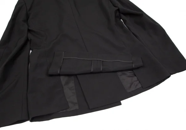 新品!コムデギャルソン オムプリュスCOMME des GARCONS HOMME PLUS ウールホック留めデザインジャケット 黒L K-97766_013