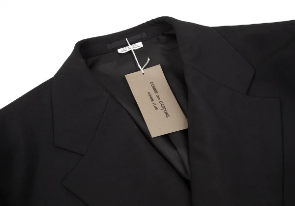 新品!コムデギャルソン オムプリュスCOMME des GARCONS HOMME PLUS ウールホック留めデザインジャケット 黒L K-97766_003