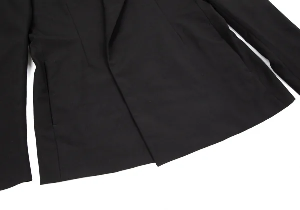 新品!コムデギャルソン オムプリュスCOMME des GARCONS HOMME PLUS ウールホック留めデザインジャケット 黒L K-97766_006