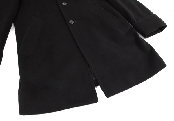 コムデギャルソン オムドゥCOMME des GARCONS HOMME DEUX ウールカシミヤチェスターコート 黒M K-97770_010