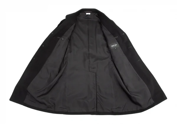 コムデギャルソン オムドゥCOMME des GARCONS HOMME DEUX ウールカシミヤチェスターコート 黒M K-97770_012