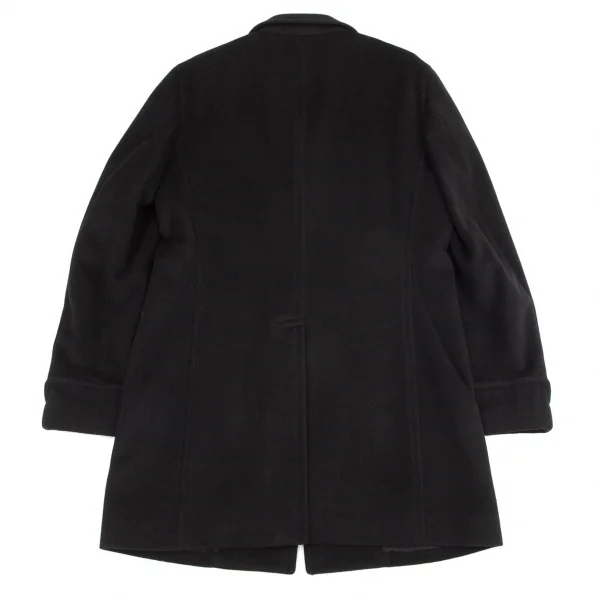 コムデギャルソン オムドゥCOMME des GARCONS HOMME DEUX ウールカシミヤチェスターコート 黒M K-97770_013