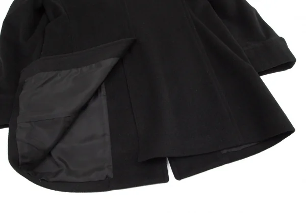 コムデギャルソン オムドゥCOMME des GARCONS HOMME DEUX ウールカシミヤチェスターコート 黒M K-97770_014