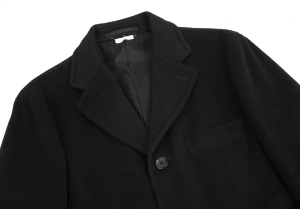 コムデギャルソン オムドゥCOMME des GARCONS HOMME DEUX ウールカシミヤチェスターコート 黒M K-97770_002