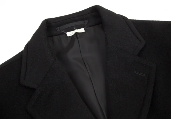 コムデギャルソン オムドゥCOMME des GARCONS HOMME DEUX ウールカシミヤチェスターコート 黒M K-97770_003