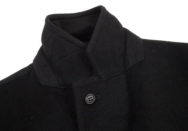 コムデギャルソン オムドゥCOMME des GARCONS HOMME DEUX ウールカシミヤチェスターコート 黒M K-97770_004