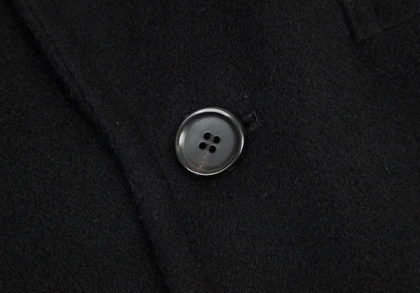 コムデギャルソン オムドゥCOMME des GARCONS HOMME DEUX ウールカシミヤチェスターコート 黒M K-97770_005