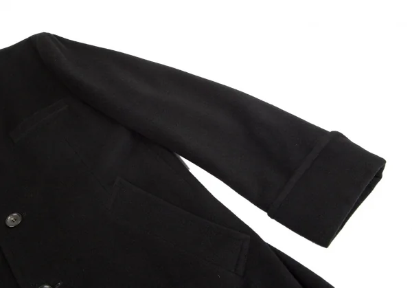 コムデギャルソン オムドゥCOMME des GARCONS HOMME DEUX ウールカシミヤチェスターコート 黒M K-97770_007