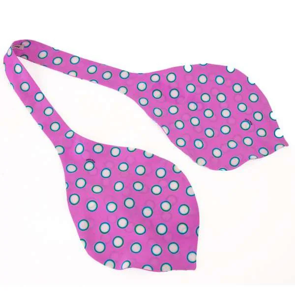 ミュウミュウmiumiu 水玉デザインシルクネクタイ ピンク (P-1370)