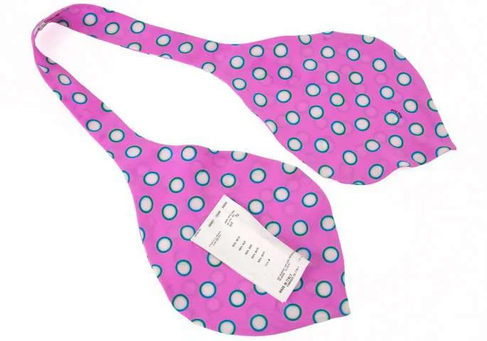 ミュウミュウmiumiu 水玉デザインシルクネクタイ ピンク (P-1370)