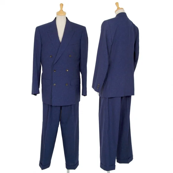コムデギャルソンCOMME des GARCONSウール乱格子ダブルブレスト