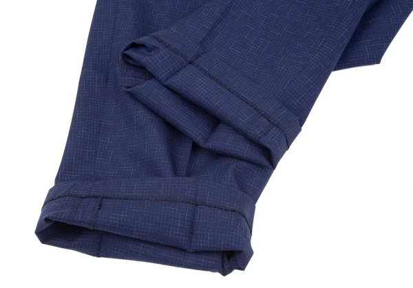 コムデギャルソンCOMME des GARCONSウール乱格子ダブルセットアップスーツ 青M K-97812_015