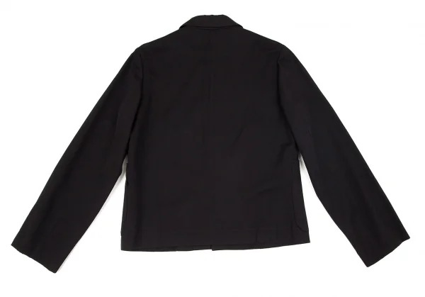 コムデギャルソンCOMME des GARCONS ウールギャバグラフィックプリントジャケット 黒M位 K-97813_013