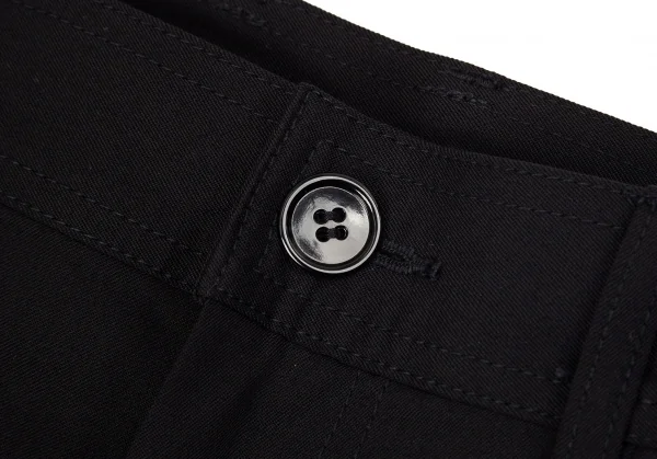 コムデギャルソンCOMME des GARCONS ウールギャバグラフィックプリントワークパンツ 黒M位 K-97814_003