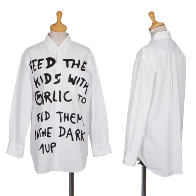 ジュンヤワタナベ コムデギャルソンJUNYA WATANABE COMME des GARCONS ポエムプリント長袖シャツ