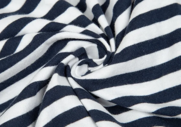 コムデギャルソン ポケットCOMME des GARCONSPOCKET プリントボーダーカットソー 白紺M K-97846_012