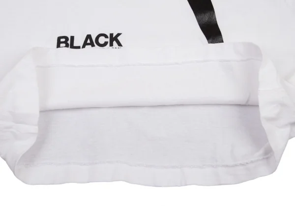 ブラックコムデギャルソン×ナイキBLACK COMME des GARCONS×NIKE 音符ロゴプリントTシャツ 白XS K-97850_008