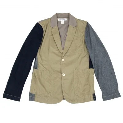 コムデギャルソン シャツCOMME des GARCONS SHIRT 異素材切替2Bテーラードジャケット