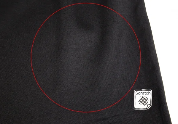 ヨウジヤマモト ノアールYohji Yamamoto NOIR キュプラウール台形スカート 黒3 K-97884_008