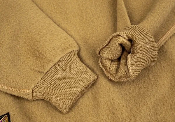 イッセイミヤケISSEY MIYAKE I.S ISSEY SPORT ウール混ピリングVネックニットセーター キャメル9 K-97887_008
