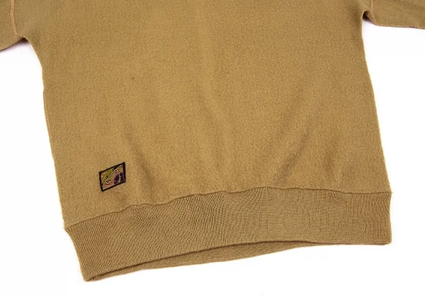 イッセイミヤケISSEY MIYAKE I.S ISSEY SPORT ウール混ピリングVネックニットセーター キャメル9 K-97887_009