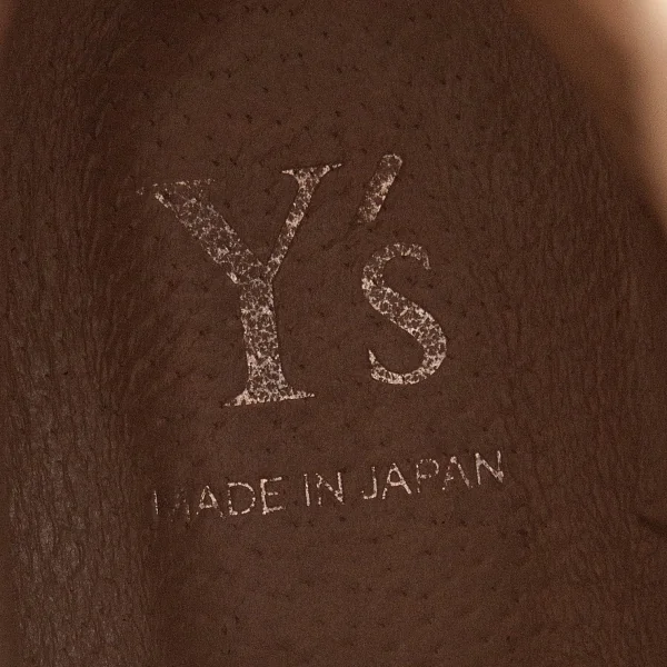 ワイズY's サイドジップレザーブーツ 淡茶2(23.5位) K-97906_020