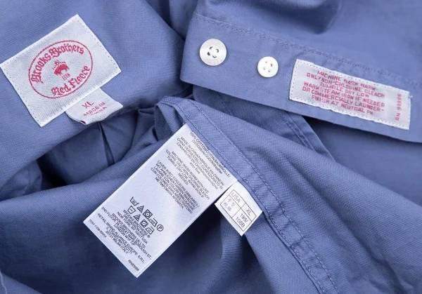 レッドフリース バイ ブルックスブラザーズRED FLEECE BY Brooks Brothers ポケットワンポイント刺繍ボタンダウンシャツ ブルーXL K-97919_017