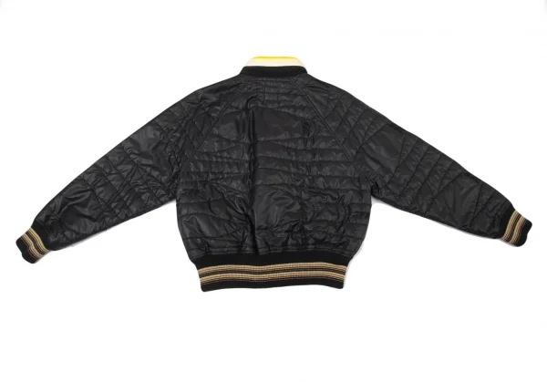 ジャンポールゴルチエJean Paul GAULTIER PARIS デザインキルティングナイロン中綿ジャケット 黒48 K-98019_016