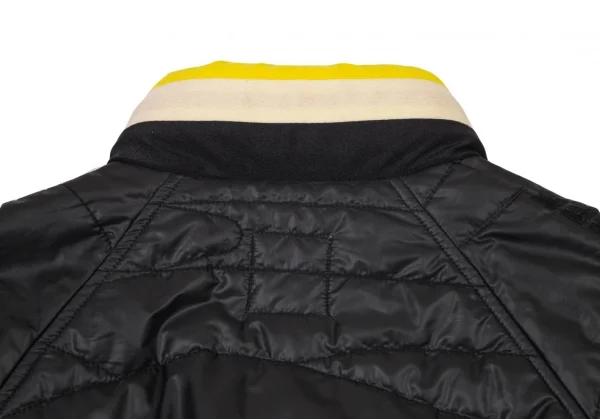 ジャンポールゴルチエJean Paul GAULTIER PARIS デザインキルティングナイロン中綿ジャケット 黒48 K-98019_017