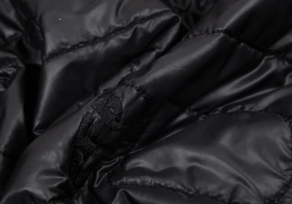 ジャンポールゴルチエJean Paul GAULTIER PARIS デザインキルティングナイロン中綿ジャケット 黒48 K-98019_019