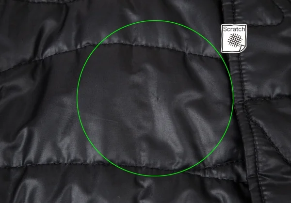 ジャンポールゴルチエJean Paul GAULTIER PARIS デザインキルティングナイロン中綿ジャケット 黒48 K-98019_004