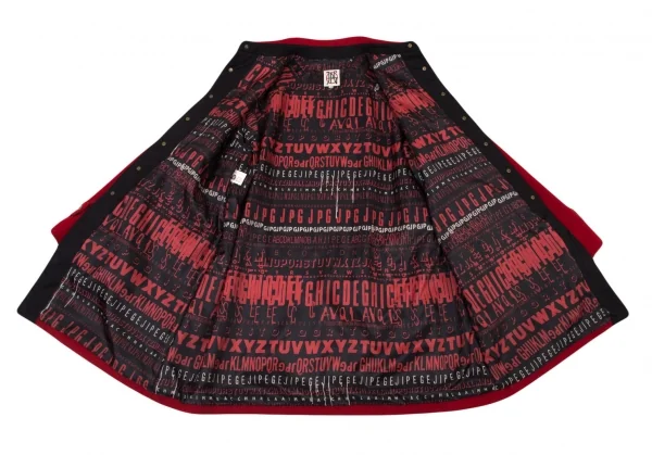 ジャンポールゴルチエJean Paul GAULTIER PARIS メルトンウールフラップポケットデザインステンカラーコート 赤48 K-98020_012