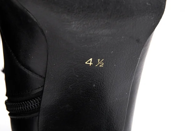 ジャンポールゴルチエJean Paul GAULTIER サイドジップレザーアウトシームブーツ 黒4 1/2(23位) K-98050_018