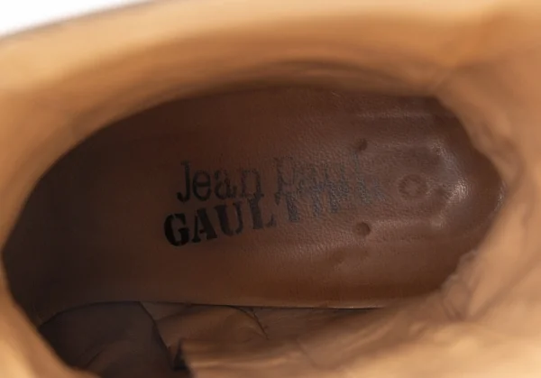 ジャンポールゴルチエJean Paul GAULTIER サイドジップレザーアウトシームブーツ 黒4 1/2(23位) K-98050_019