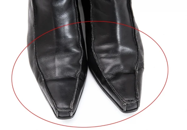 ジャンポールゴルチエJean Paul GAULTIER サイドジップレザーアウトシームブーツ 黒4 1/2(23位) K-98050_006