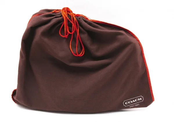 コーチCOACH スタッズ編み込みデザインレザーショルダーバッグ 青 K-98054_018