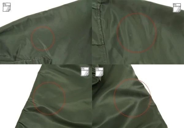 ヨウジヤマモト ファム Yohji Yamamoto FEMME ナイロンバックパックデザインロングフーデッドシャツコート オリーブ1 K-98106_010