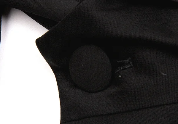 ヨウジヤマモトファムYohji Yamamoto FEMME キルティングカラーデザインウールジャケット 黒S K-98107_010